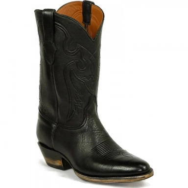 Black Unisex Jack Del Rio Cord Elk Western Cowboy Boot
