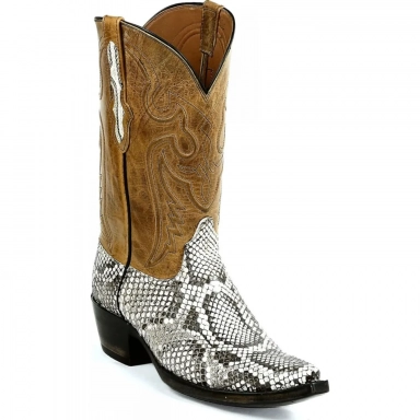 Black Jack Mens Del Rio Cord Design Molorus Python Western Cowboy Boot