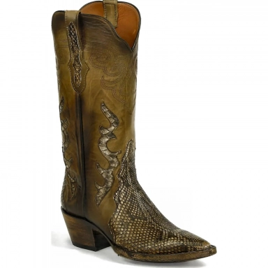 Black Jack Mens Tribal Triad Design Molorus Python Western Cowboy Boot