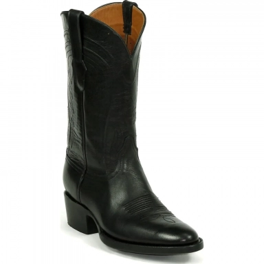 Black Jack Mens Ruidoso Cord Design Water Buffalo Western Cowboy Boot
