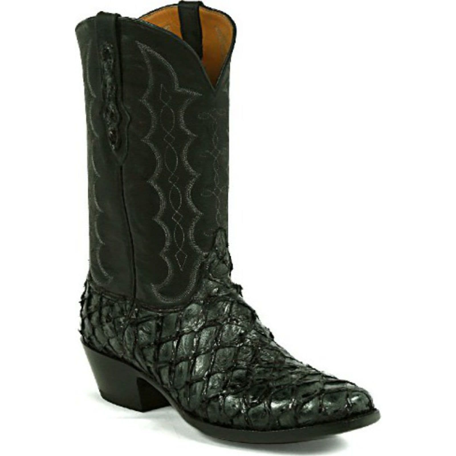 Shop Black Jack Inverted Vamps Stitch 526 Pirarucu Fish Cowboy Boot