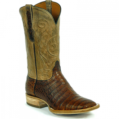 Black Jack Tri-Star Cord Caiman Crocodile Belly Specialty Color Cowboy Boot 7119-SPCL
