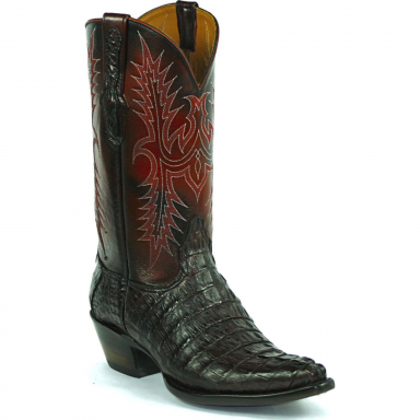 Black Jack Stitch # 258 Caiman Crocodile Tail Cowboy Boot 7148