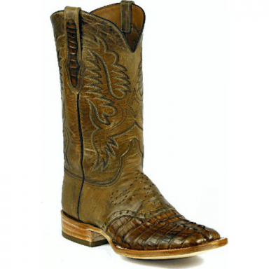 Black Jack Stitch# 631 Caiman Crocodile Tail Cowboy Boot 718