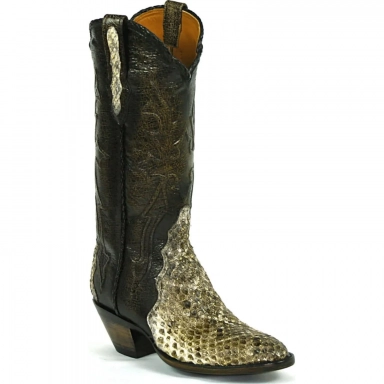 Black Unisex Jack Triad Hueco Cord Design Western Rattlesnake Cowboy