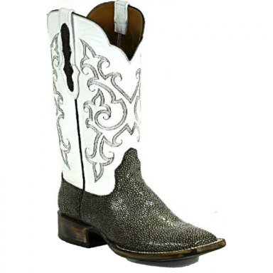 Black Unisex Jack Billy Stitch 2 Stingray Cowboy Boot