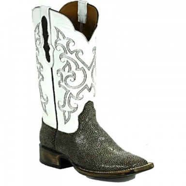 Black Unisex Jack Billy Stitch 2 Stingray Cowboy Boot