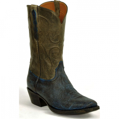 Black Unisex Jack Tulia Cord Design Western Cowboy Boot