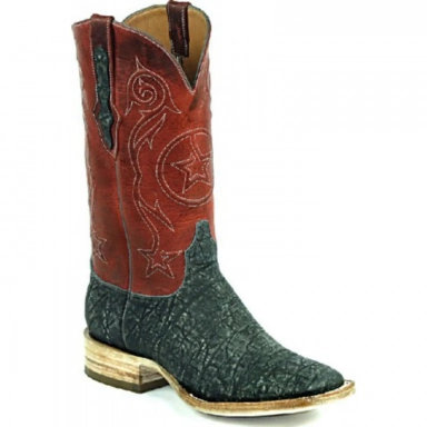Black Unisex Jack Tri-Star Cording Elephant Cowboy Boot