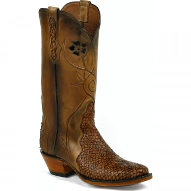 Black Unisex Jack Triad ZOE Design Chilean Seabass Western Cowboy Boot