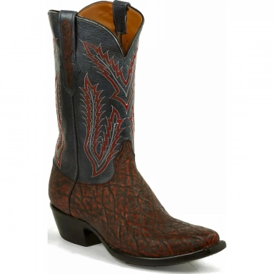 Black Unisex Jack Stitch 1200 Elephant Western Cowboy Boot