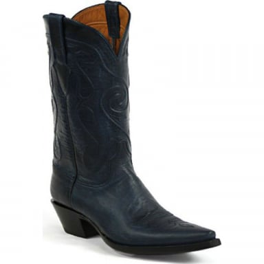 Black Jack Swirl Cord European Goat Cowboy Boot 8649