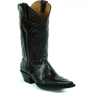 Black Unisex Jack Mariana Design With Cording On Vamps Swirl Cord Tops
