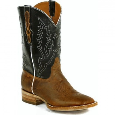 Black Unisex Jack Marfa Cord European Goat Cowboy Boot