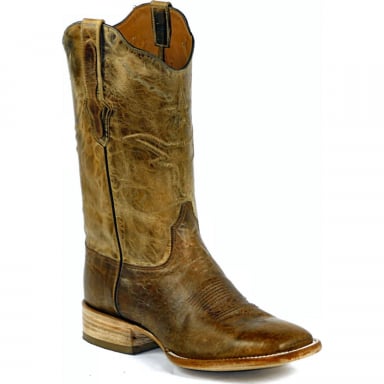 Black Jack Stars & Steers Cord Design European Goat Cowboy Boot 8667