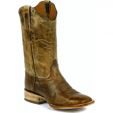Black Unisex Jack Stars Steers Cord Design European Goat Cowboy Boot