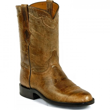 Black Unisex Jack Roper Cord Design European Goat Cowboy Boot