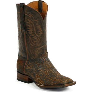 Black Unisex Jack Stitch 631 Elephant Cowboy Boot