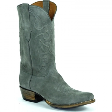 Black Unisex Jack Del Rio Cord Design European Goat Cowboy Boot Grey