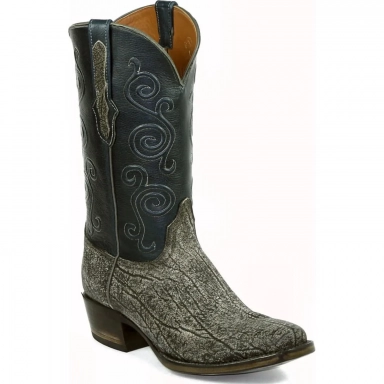 Black Unisex Jack Boerne Cord Giraffe Western Cowboy Boot
