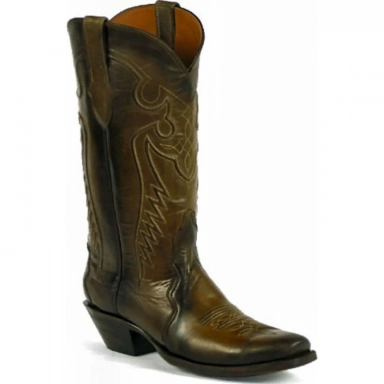 Black Unisex Jack Triad Del Rio Cord Design Cowboy Boot Style