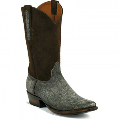 Black Unisex Jack Plain Tops Giraffe Cowboy Boot