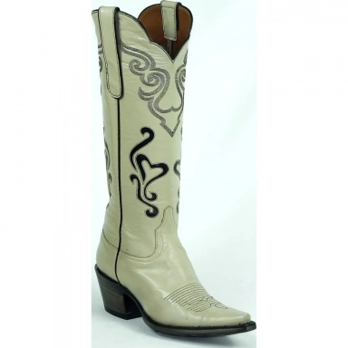 Black Unisex Jack Odette Design 15 Tops Goat Western Cowboy Boot