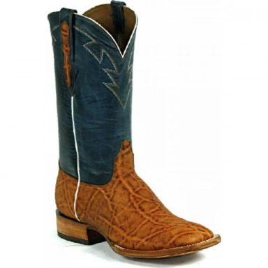 Black Unisex Jack Tribal 11 Collar Stitch Elephant Cowboy Boot