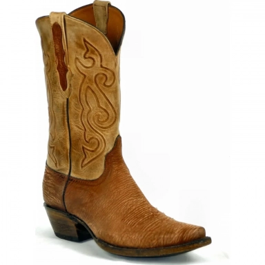 Black Unisex Jack Terlingua Inlays Shark Western Cowboy Boot