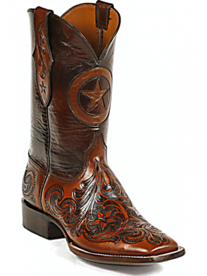 mens hand tooled cowboy boots