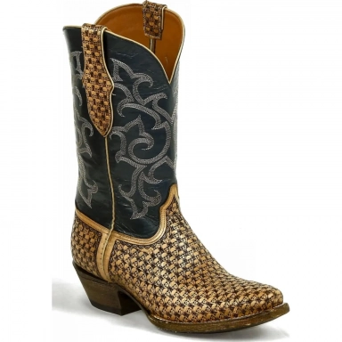 Black Jack Mens Billy Stitch 1 Tooled Catacombs Skulls Western Cowboy