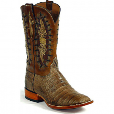 Black Jack Mandellas With Lace Craftsman Hand-Tooled Cowboy Boot HT-173