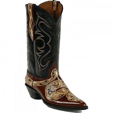Black Jack Mens Snake Design Vamp - Stitch 920-2 Craftsman Hand-Tooled