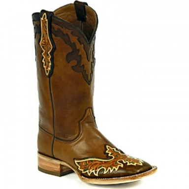 Black Jack Mens Plain With Collar 6 Craftsman Hand-Tooled Cowboy Boot