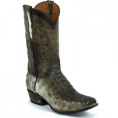 Black Jack Bastrop Cord Design Caiman Hornback-Body-Tail Natural Color Cowboy Boot NT7721