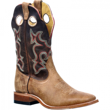 Boulet Mens 12" Mojave Caden Square Toe Black Top Cowboy Boot 2910