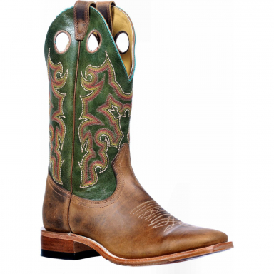 Boulet Mens 13" Hillbilly Golden Wide Square Toe Cowboy Boot 2914