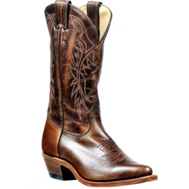 Boulet Womens 12" Cowboy Toe Damiana Moka Cowgirl Boot 2934
