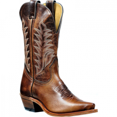 Boulet Womens Damiana Moka Snip Toe Cowgirl Boot 2935