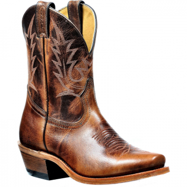 Boulet Womens Damiana Moka Western Cowboy Heel Cowgirl Boot 2938