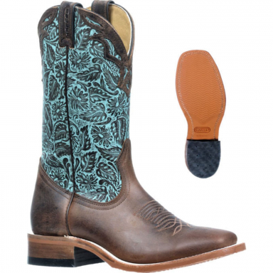 Boulet Womens 12" HillBilly Golden Safari Tool Cowgirl Boot 2959