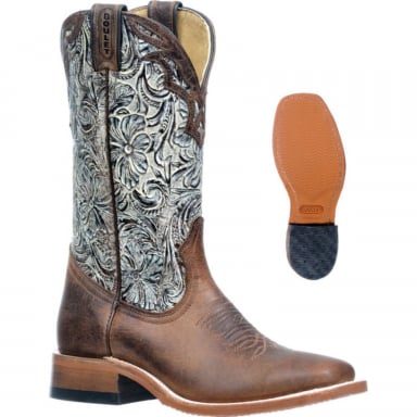 Boulet Womens Navajo Honey Stockman Heel Cowgirl Boot 2962