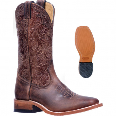 Boulet Womens Giardino Oak with Rider Sole Cowgirl Boot 2966