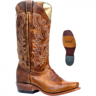 Boulet Womens 13" Navajo Shunshine Cutter Heel Cowgirl Boot 3938