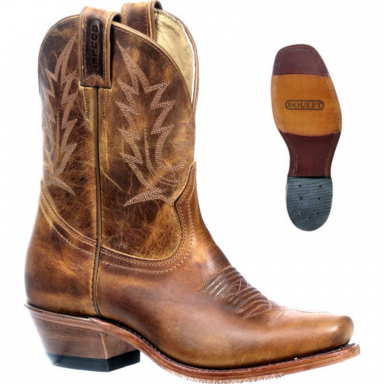 Boulet Womens 9" Navajo Shunshine Cutter Heel Cowgirl Boot 3940