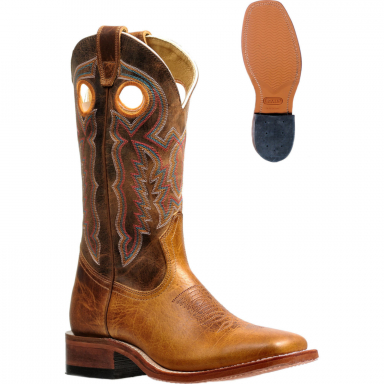Boulet Womens Navajo Honey Navajo Sunshine Stockman Boot 4900
