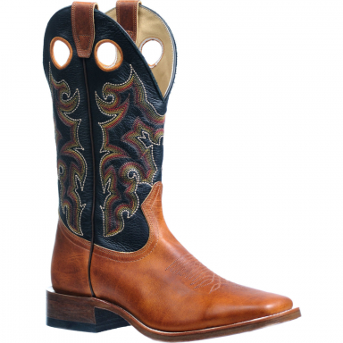 Boulet Mens Deer Silky Black Poppy Golden Stockman Boot 4955