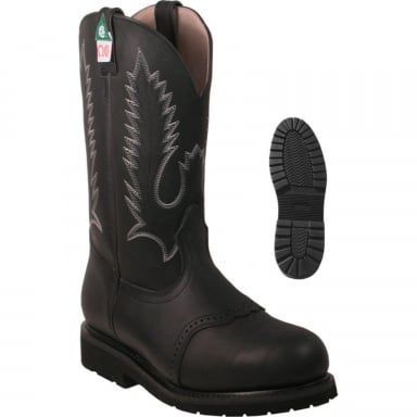 Boulet Mens Everest Black Steel Toe Work Boot 6309