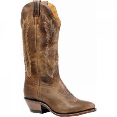 Boulet Womens Hillbilly Golden Medium Cowboy Toe Cowgirl Boot 9026