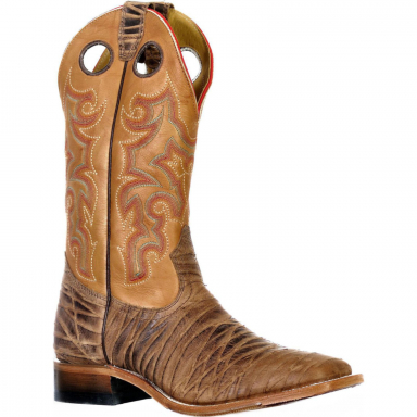Boulet Mens Deerlite Butterscotch Wide Square Toe Cowboy Boot 9387
